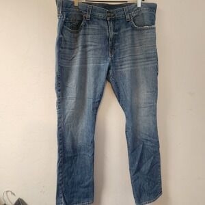Vintage True Religion Ricky Relaxed Straight Jeans Size 44 Blue Denim